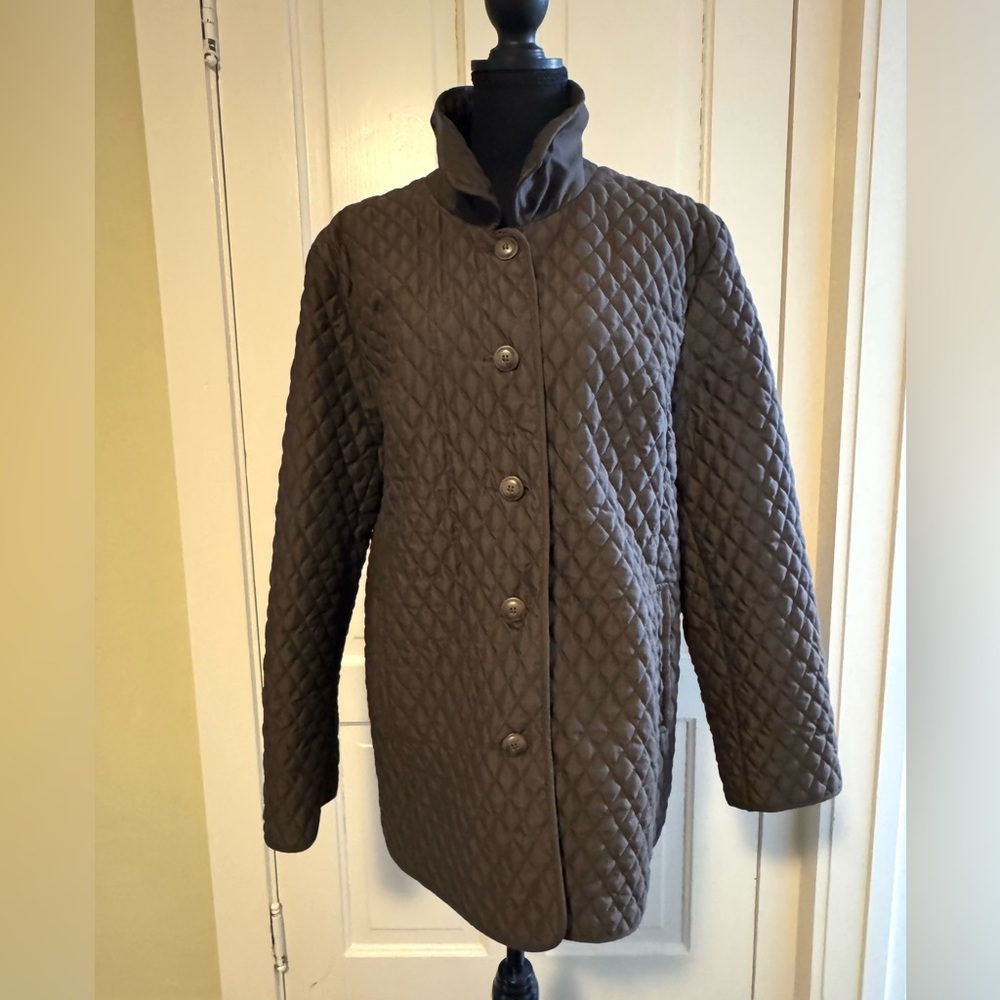 Marvin Richards, Quilted Brown Jacket, Size XL
